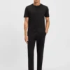 Slim-fit T-shirt in mercerized cotton