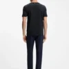 Slim-fit T-shirt in mercerized cotton