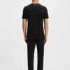 Slim-fit T-shirt in mercerized cotton