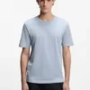 Slim-fit T-shirt with mercerised cotton