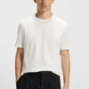 Slim-fit T-shirt with mercerised cotton