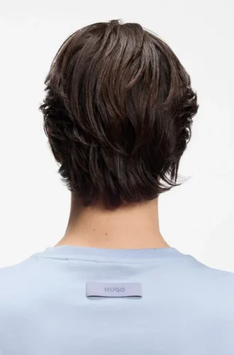 Slim-fit T-shirt with mercerised cotton