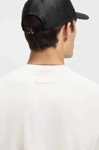 Slim-fit T-shirt with mercerised cotton