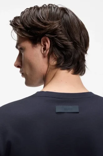 Slim-fit T-shirt with mercerised cotton