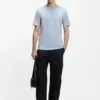 Slim-fit T-shirt with mercerised cotton