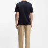 Slim-fit T-shirt with mercerised cotton