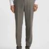 Slim-fit three-piece suit in stretch sharkskin