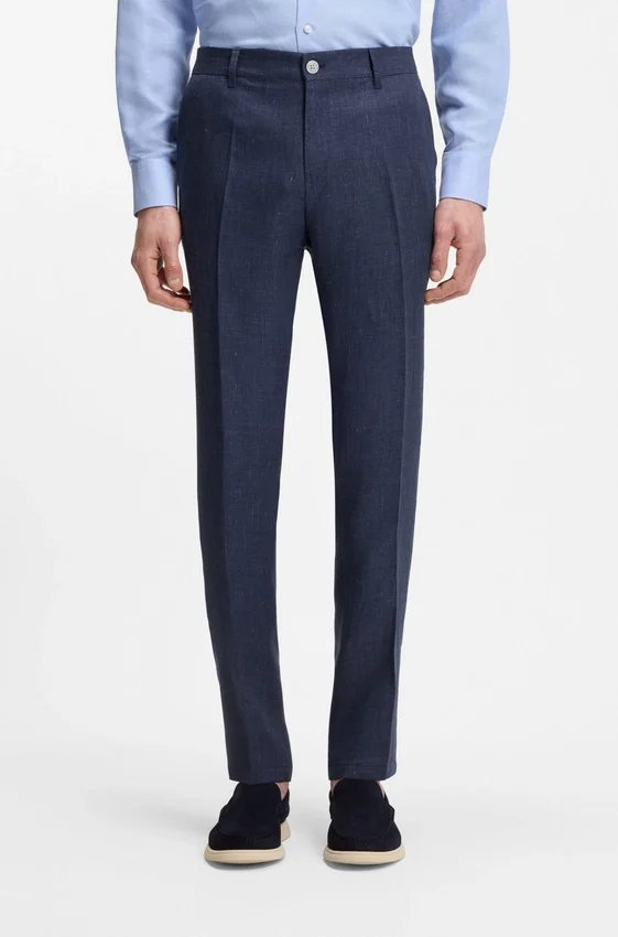 Slim-fit trousers in a linen blend Slim-fit trousers in a linen blend