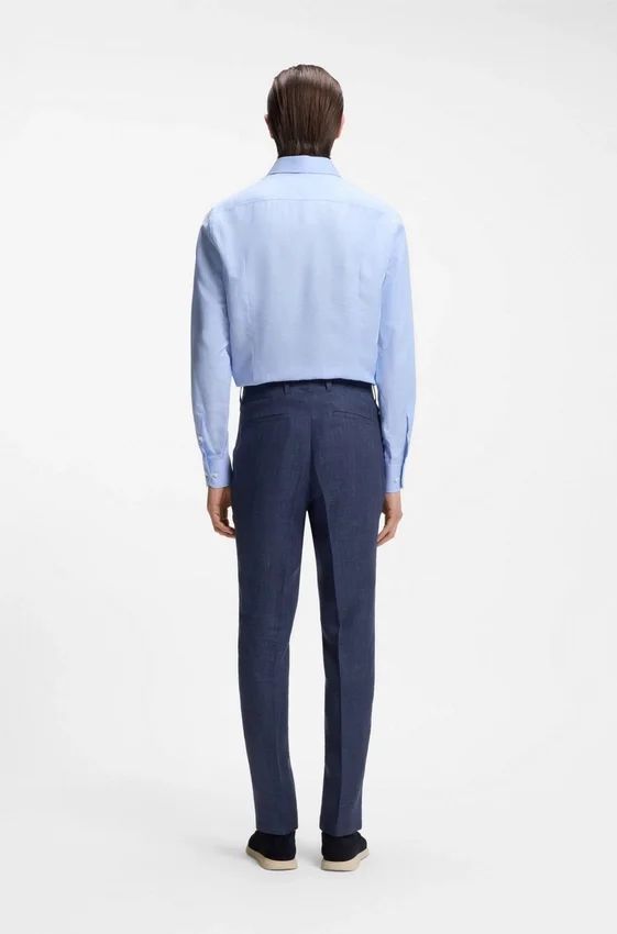Slim-fit trousers in a linen blend Slim-fit trousers in a linen blend