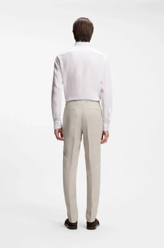 Slim-fit trousers in a linen blend Slim-fit trousers in a linen blend