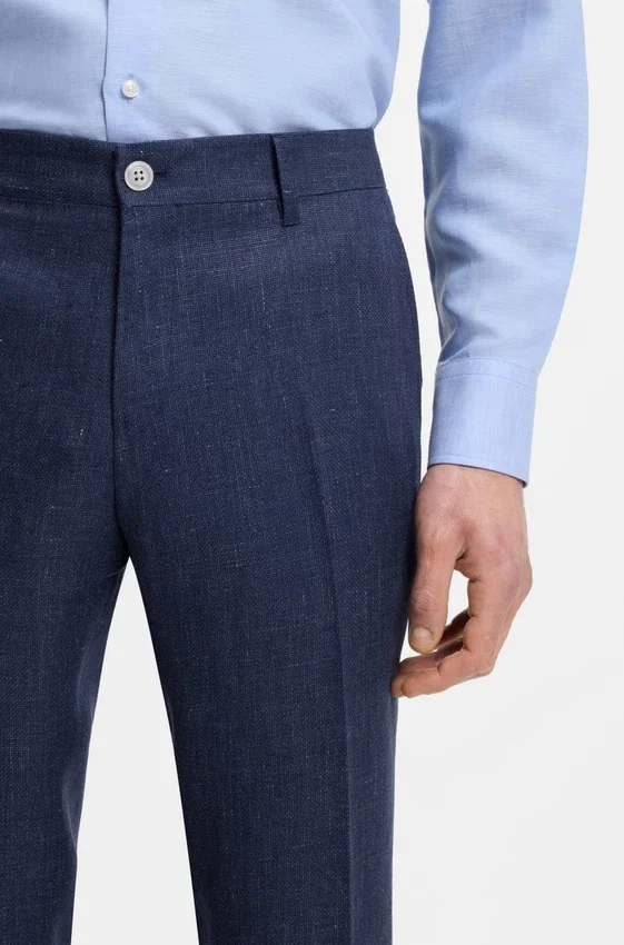 Slim-fit trousers in a linen blend Slim-fit trousers in a linen blend