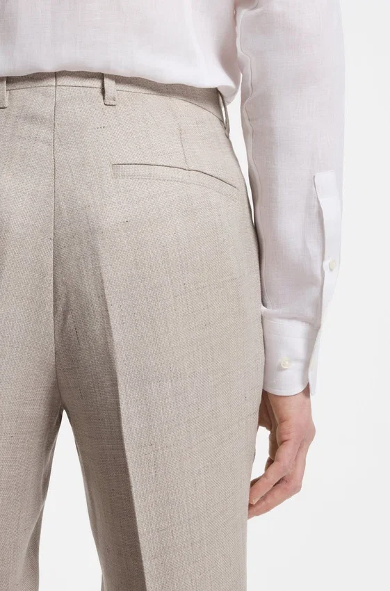 Slim-fit trousers in a linen blend Slim-fit trousers in a linen blend