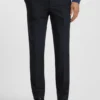 Slim-fit trousers in cotton-blend twill