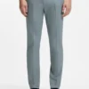 Slim-fit trousers in cotton, silk and stretch Slim-fit trousers in cotton, silk and stretch