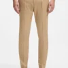 Slim-fit trousers in cotton, silk and stretch Slim-fit trousers in cotton, silk and stretch