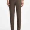 Slim-fit trousers in cotton, silk and stretch Slim-fit trousers in cotton, silk and stretch