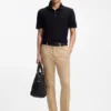 Slim-fit trousers in cotton, silk and stretch Slim-fit trousers in cotton, silk and stretch