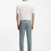 Slim-fit trousers in cotton, silk and stretch Slim-fit trousers in cotton, silk and stretch