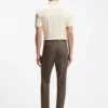 Slim-fit trousers in cotton, silk and stretch Slim-fit trousers in cotton, silk and stretch