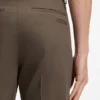 Slim-fit trousers in cotton, silk and stretch Slim-fit trousers in cotton, silk and stretch