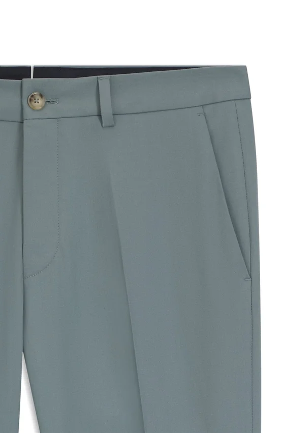 Slim-fit trousers in cotton, silk and stretch Slim-fit trousers in cotton, silk and stretch