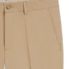 Slim-fit trousers in cotton, silk and stretch Slim-fit trousers in cotton, silk and stretch