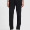 Slim-fit trousers in micro-patterned stretch fabric Slim-fit trousers in micro-patterned stretch fabric