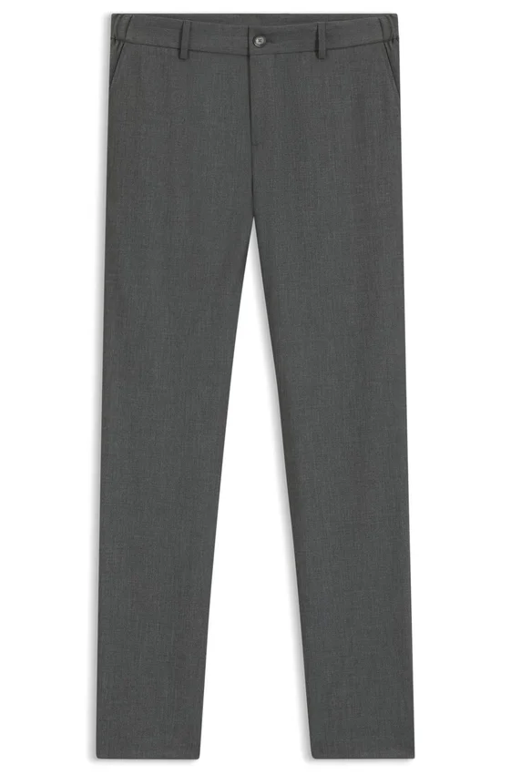 Slim-fit trousers in micro-patterned stretch fabric Slim-fit trousers in micro-patterned stretch fabric