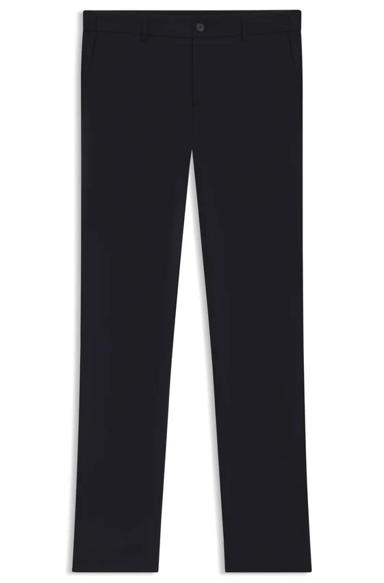 Slim-fit trousers in micro-patterned stretch fabric Slim-fit trousers in micro-patterned stretch fabric