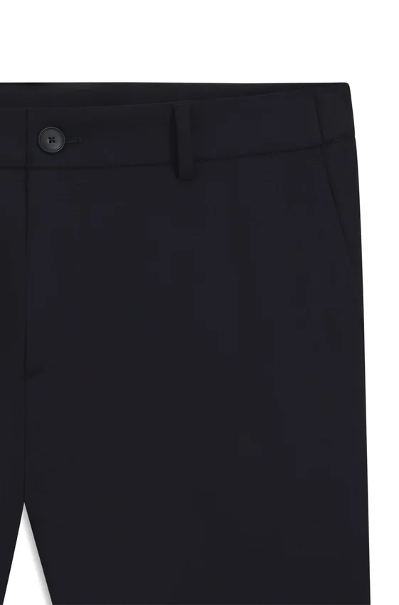 Slim-fit trousers in micro-patterned stretch fabric Slim-fit trousers in micro-patterned stretch fabric