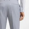 Slim-fit trousers in patterned stretch chiffon