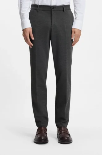 Slim-fit trousers in performance-stretch fabric