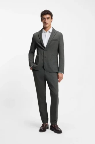 Slim-fit trousers in performance-stretch fabric