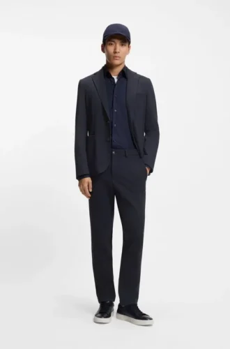 Slim-fit trousers in performance-stretch fabric