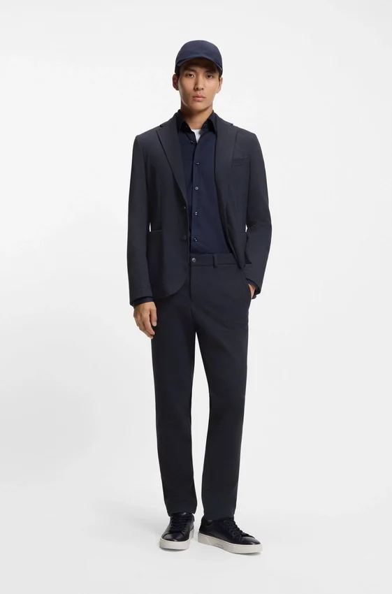 Slim-fit trousers in performance-stretch fabric Slim-fit trousers in performance-stretch fabric