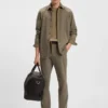 Slim-fit trousers in stretch corduroy