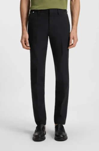 Slim-fit trousers in stretch cotton