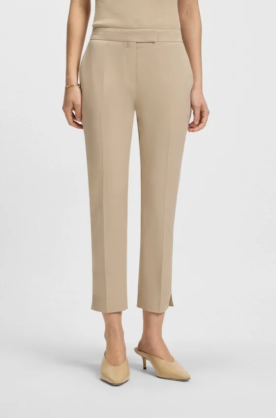 Slim-fit trousers in stretch cotton Slim-fit trousers in stretch cotton