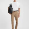 Slim-fit trousers in stretch cotton