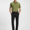 Slim-fit trousers in stretch cotton