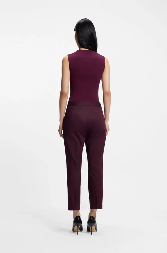Slim-fit trousers in stretch cotton Slim-fit trousers in stretch cotton