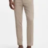 Slim-fit trousers in stretch-cotton dobby