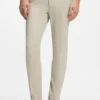 Slim-fit trousers in stretch-cotton dobby