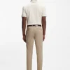 Slim-fit trousers in stretch-cotton dobby