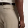 Slim-fit trousers in stretch-cotton dobby