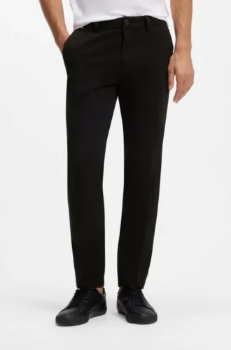 Slim-fit trousers in stretch-cotton gabardine
