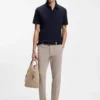 Slim-fit trousers in stretch-cotton gabardine