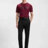 Slim-fit trousers in stretch-cotton gabardine Slim-fit trousers in stretch-cotton gabardine