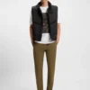 Slim-fit trousers in stretch-cotton gabardine Slim-fit trousers in stretch-cotton gabardine
