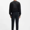 Slim-fit trousers in stretch-cotton gabardine